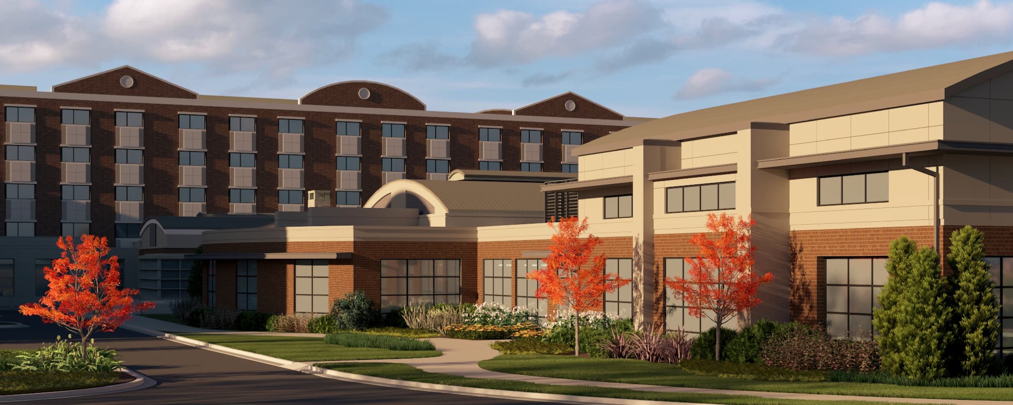 Marquette expansion rendering of recreation building